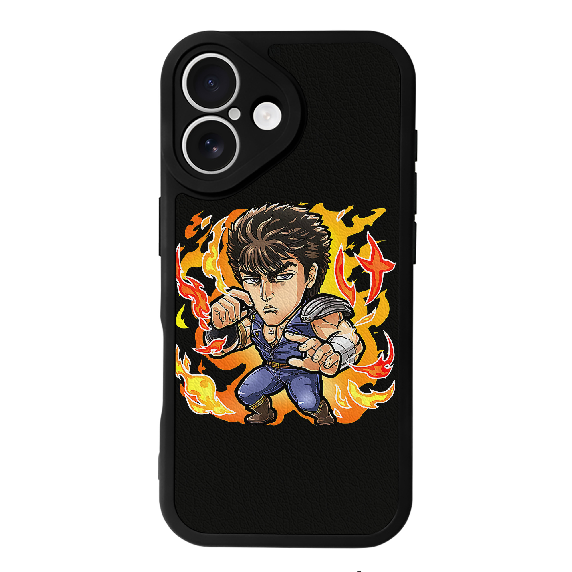 （画像用） 北斗の拳 Fist of the North Star 【iPhone 16シリーズ対応】シリコンスマホケース（レザー調） 材質：シリコン